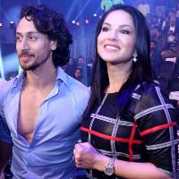 Sunny Leone with her husband Daniel Weber Super Fight League Photos