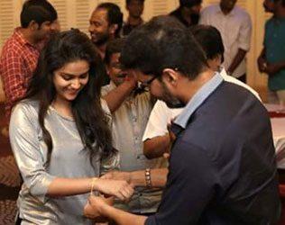 Vijay's-Gold-Bracelet-Gift-to-Keerthy-Suresh