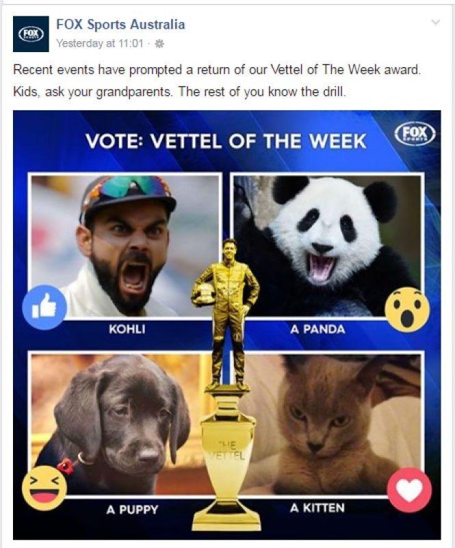 Australian Media Compares Virat Kohli with Animals