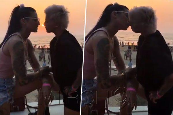 Bani Judge and Sapna Bhavnani Public Kiss