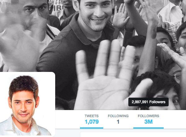 Mahesh Babu Is Moving With 3 Million Twitter Followers