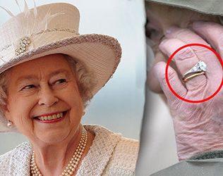 Queen Elizabeth twists her wedding ring