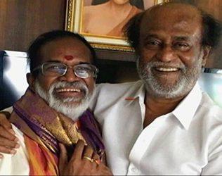RK Nagar BJP Candidate Gangai Amaran meets Rajinikanth