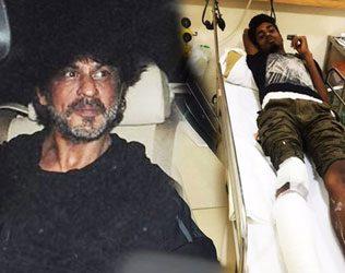 Shah Rukh Khan Car Run over a Media Guy Leg!