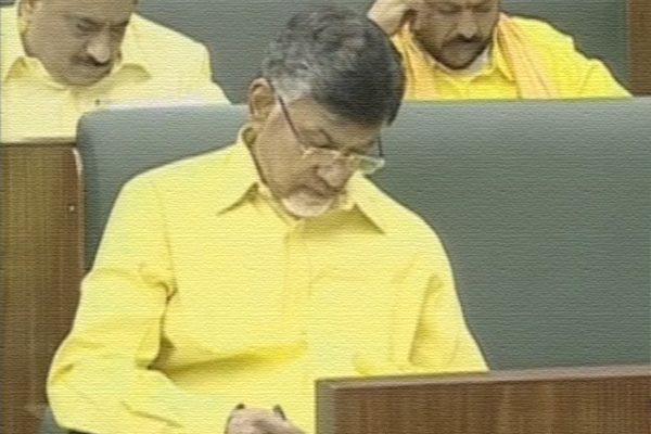 chandrababu naidu laughs at ys jagan in AP assembly 