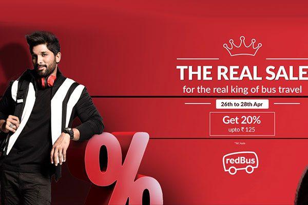 Allu Arjun as Brand Ambassador for Redbus Online Bus Tickets