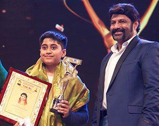 Nandamuri Janaki Ram Son NTR recies Best Child Artist TSR TV9 Award