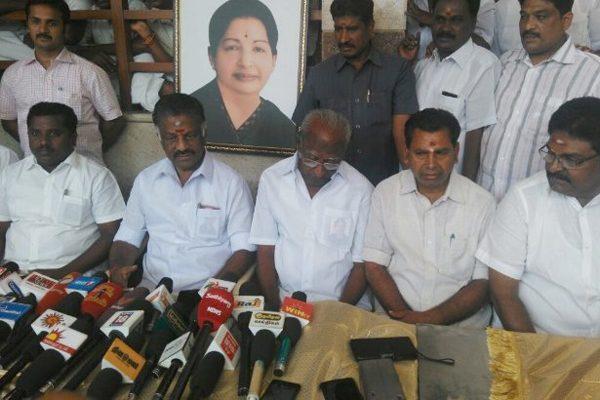 O panneerselvam Tamil Nadu RK Nagar Politics