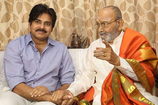 Pawan Kalyan congratualatesDirector K Vishwanath 