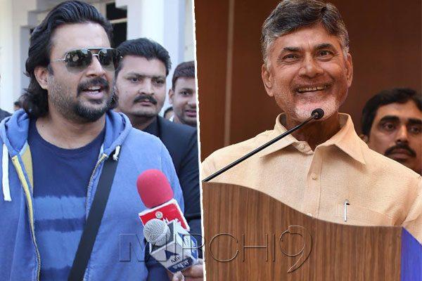 True CM Material- R Madhavan Complements Telugu CM Chandrababu Naidu