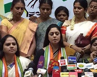 nagma in tamil nadu tour