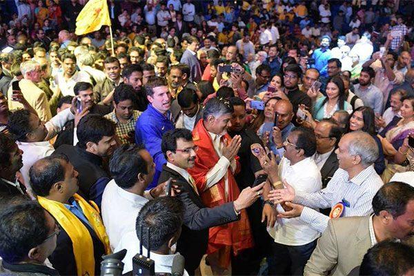 chandrababu naidu felicitated in america