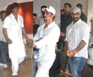 Aamir Khant at Prayer Meeting for Late Actor Vinod Khanna Photos Images
