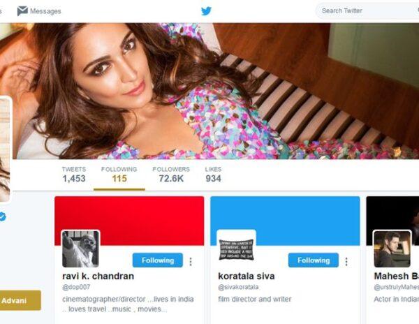 Kiara Alia Advani - Mahesh babu koratala Siva Twitter