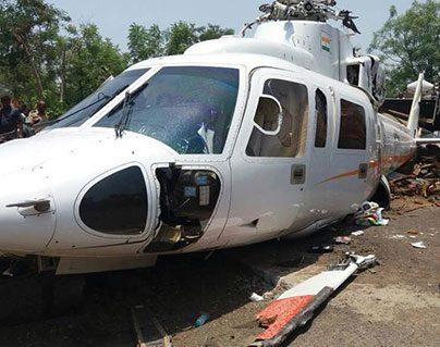 Maharashtra CM Devendra Fadnavis Escapes Chopper Crash Just By a Whisker