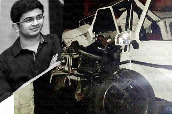 Mercedes Benz Team inspected Minister-Narayana-Son-Nishith-accident-Car