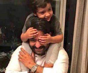NTR with His Son Abhay Ram Photos Stills