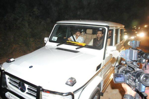 Pawan-Kalyan-driving-a-Mercedes-Benz narayana nishith