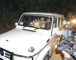 Pawan-Kalyan-driving-a-Mercedes-Benz narayana nishith