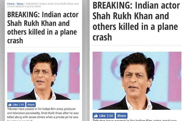Shah Rukh Khan's Death Hoax Killed Him in France