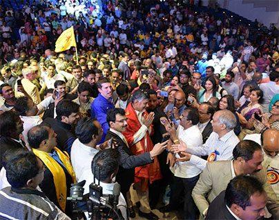 chandrababu naidu felicitated in america