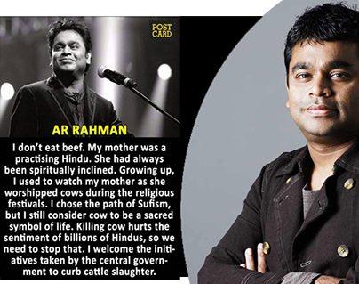 Rehman's Mother Sentiment Connected to Cow Slaughter