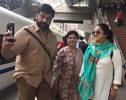 Chiranjeevi and Raadhika Sarathkumar China Tour