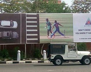 Pakistan Vs India No Ball Jaipur Traffic Poster