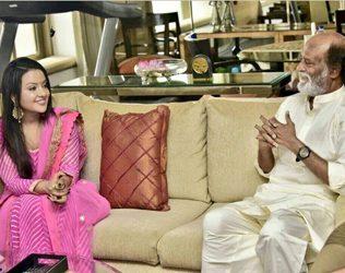Rajinikanth Met Maharastra Chief Minister's Wife Amrutha Fadnavis