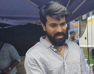 Ram Charan from the sets of rangasthalam1985