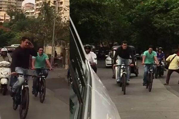 Salman Khan Having Fun by Co-Star Shah Rukh Khan Home