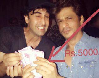 Shah Rukh Khan Pays Rs. 5000 to Ranbir Kapoor for His Film Title