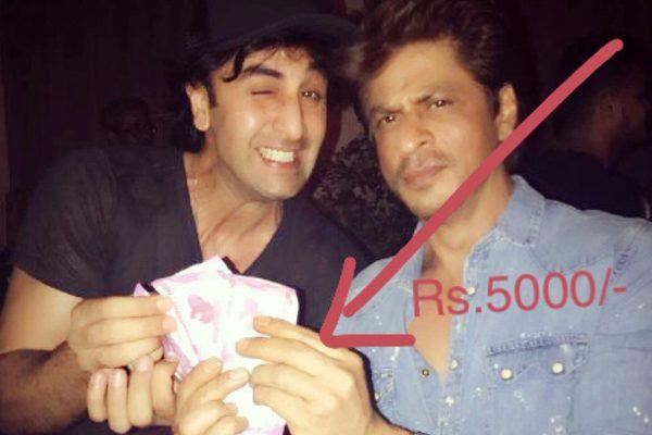 Shah Rukh Khan Pays Rs. 5000 to Ranbir Kapoor for His Film Title