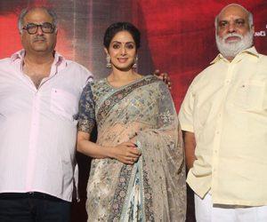 Sridevi at Mom Movie Trailer Launch Photos