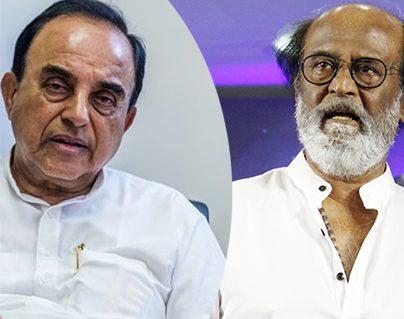 Subramanian Swamy Threatens Rajinikanth of Dire Consequences?