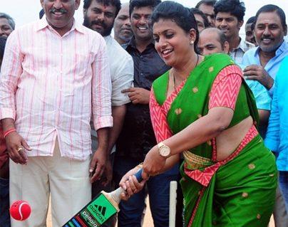 YSRCP Congress MLA Roja Cricket