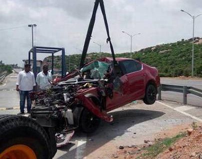 police analysis on Bharat skoda car Road-accident