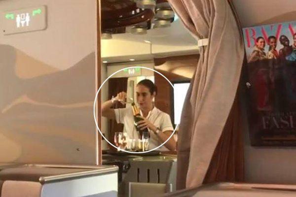 Air Hostess Shocking Act on Plane Goes Viral!