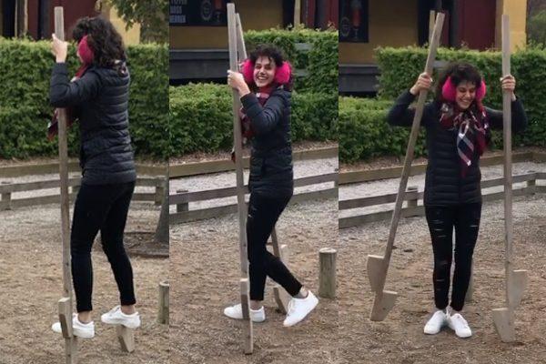 Check out Taapsee Pannu Distinct Workout Technique