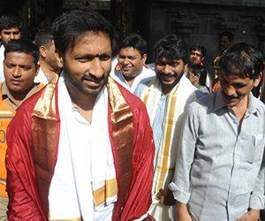 Goutham Nanda Movie Team in Tirupati