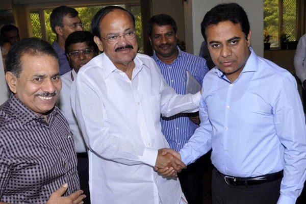 KTR's Secret G.O. To Benefit Venkaiah Naidu's Trust?