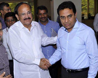 KTR's Secret G.O. To Benefit Venkaiah Naidu's Trust?