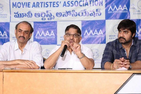 Movie Artist Association Press Meet about Drugs