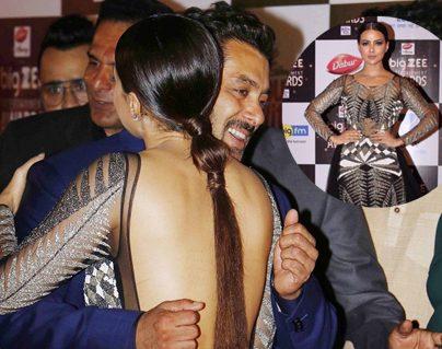 Salman Khan - Sana Khan Awkward Hug