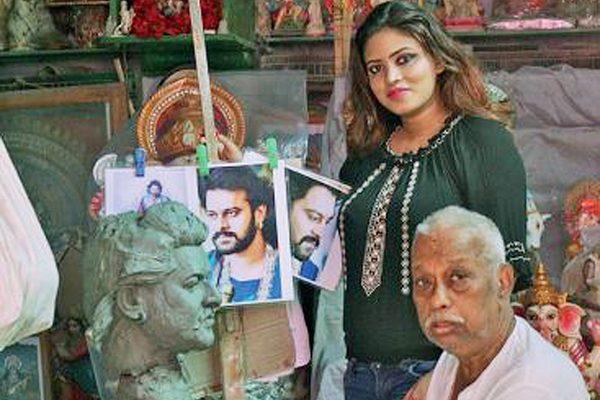 Fan Gets Prabhas Wax Statue Ready