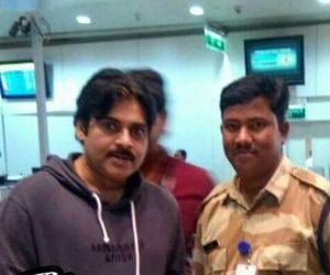 Fans Spotted Pawan Kalyan at Airport -Photos