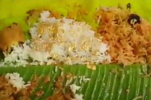 Hyderabad Caterer Serves Rice with Gold at Wedding Feast