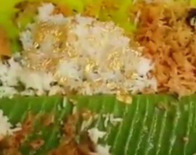 Hyderabad Caterer Serves Rice with Gold at Wedding Feast