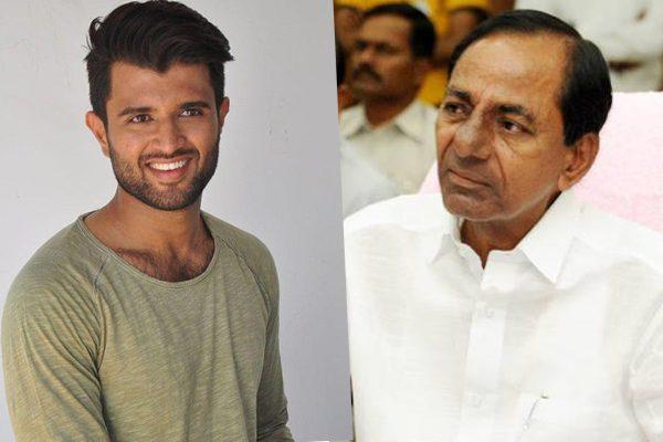 Is KCR Backing Arjun Reddy Hero Vijay Devarakonda