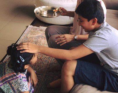 Mahesh Babu Sitara Rakshabandhan